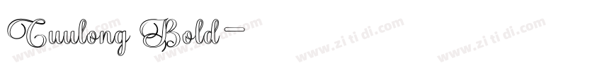 Cuulong Bold字体转换